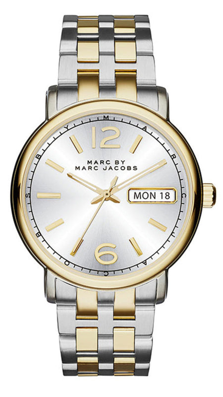 Marc Jacobs Fergus Silver Dial Two Tone Steel Strap Watch for Women - MBM8652 Buy Now By Marc Jacobs