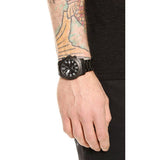 Marc Jacobs Larry Chronograph Black Dial Black Steel Strap Watch for Men - MBM5052 Buy Now By Marc Jacobs