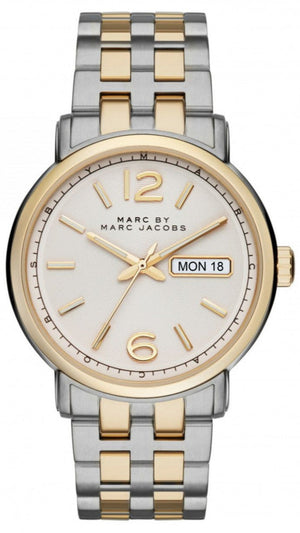 Marc Jacobs Fergus White Dial Two Tone Steel Strap Watch for Men - MBM5079 Buy Now By Marc Jacobs