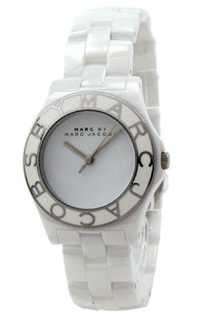 Marc Jacobs Marc White Dial White Ceramic Strap Watch for Women - MBM9500 Buy Now By Marc Jacobs
