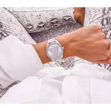 Guess Tri Glitz Quartz Silver Dial Silver Mesh Bracelet Watch For Women - W1142L1 Buy Now By Guess