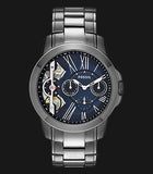 Fossil Grant Twist Multifunction Blue Dial Grey Steel Strap Watch for Men - ME1146 Buy Now By Fossil