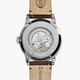 Fossil Townsman Automatic White Dial Brown Leather Strap Watch for Men - ME3064 Buy Now By Fossil
