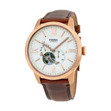 Fossil Townsman Beige Dial Brown Leather Strap Watch for Men - ME3105 Buy Now By Fossil