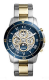 Fossil Grant Sport Automatic Skeleton Blue Dial Two Tone Steel Strap Watch for Men - ME3141 Buy Now By Fossil