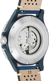 Fossil Crewmaster Sports Automatic Blue Dial Blue Leather Strap Watch for Men - ME3149 Buy Now By Fossil