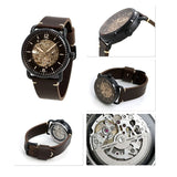 Fossil Commuter Automatic Black Dial Brown Leather Strap Watch for Men - ME3158 Buy Now By Fossil