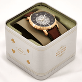 Fossil Neutra Automatic Skeleton Black Dial Brown Leather Strap Watch for Men - ME3195 Buy Now By Fossil