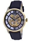Fossil Townsman Automatic Skeleton Black Dial Black Leather Strap Watch for Men - ME3210 Buy Now By Fossil