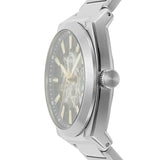 Fossil Everett Automatic Skeleton Blue Dial Silver Steel Strap Watch for Men - ME3220 Buy Now By Fossil