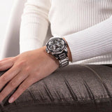 Guess Queen Quartz Silver Dial Silver Steel Strap Watch For Women - GW0464L1 Buy Now By Guess