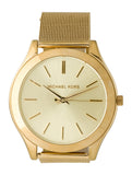 Michael Kors Slim Runway Champagne Dial Gold Mesh Bracelet Watch for Women - MK3282 Buy Now By Michael Kors