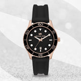 Michael Kors Runway Quartz Black Dial Black Silicone Strap Watch For Women - MK6852 Buy Now By Michael Kors