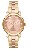 Michael Kors Norie Gold Dial Two Tone Steel Strap Watch for Women - MK3586 Buy Now By Michael Kors