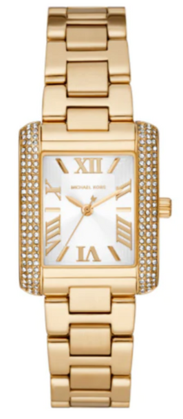 Michael Kors Emery Three-Hand Crystals Silver Dial Gold Steel Strap Watch for Women - MK4640 Buy Now By Michael Kors
