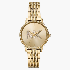 Michael Kors Melissa Pave Gold Dial Gold Steel Strap Watch for Women - MK4371 Buy Now By Michael Kors