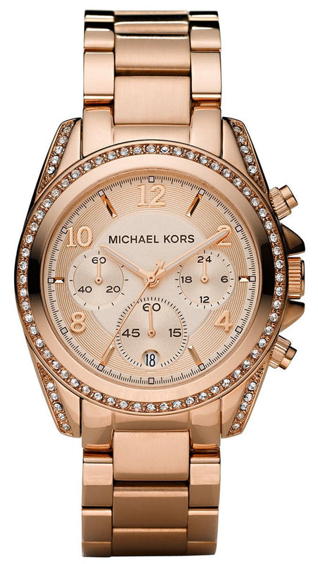 Michael Kors Blair Rose Gold Dial Rose Gold Steel Strap Watch for Women - MK5263 Buy Now By Michael Kors