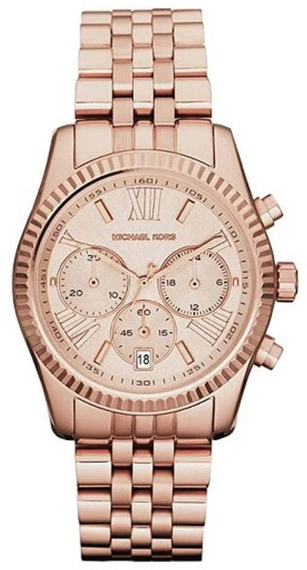 Michael Kors Lexington Rose Gold Dial Rose Gold Steel Strap Watch for Women - MK5569 Buy Now By Michael Kors