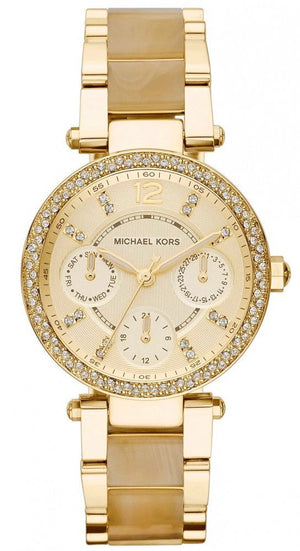 Michael Kors Parker Gold DIal Gold Steel Strap Watch for Women - MK5842 Buy Now By Michael Kors