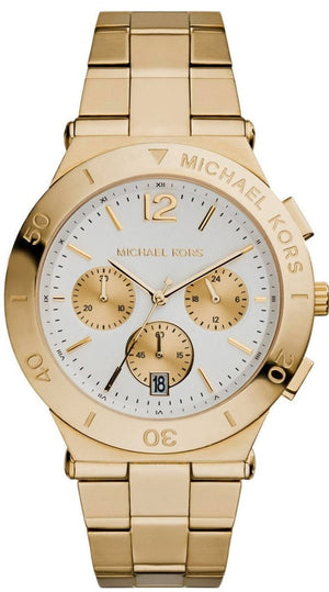 Michael Kors Wyatt Chronograph White Dial Gold Steel Strap Watch For Women - MK5933 Buy Now By Michael Kors