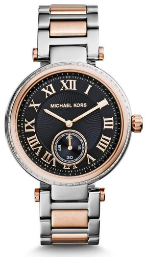 Michael Kors Skylar Black Dial Two Tone Steel Strap Watch for Women - MK5957 Buy Now By Michael Kors