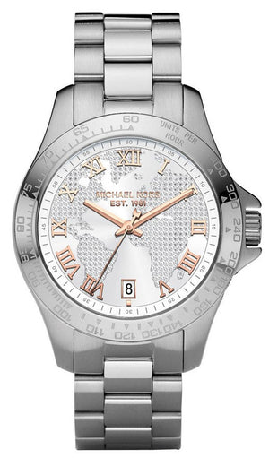 Michael Kors Layton Silver Dial Silver Steel Strap Watch for Women - MK5958 Buy Now By Michael Kors