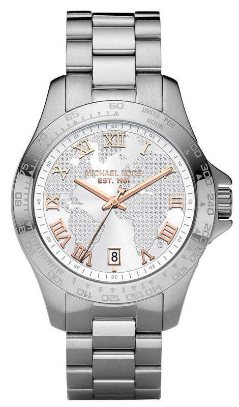 Michael Kors Layton Silver Dial Silver Steel Strap Watch for Women - MK5958 Buy Now By Michael Kors