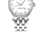 Mido Baroncelli III Automatic Diamonds White Dial Silver Steel Strap Watch For Women - M7600.4.66.1 Buy Now By Mido