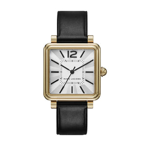 Marc Jacobs Vic Silver Dial Black Leather Strap Watch for Women - MJ1437 Buy Now By Marc Jacobs