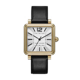Marc Jacobs Vic Silver Dial Black Leather Strap Watch for Women - MJ1437 Buy Now By Marc Jacobs