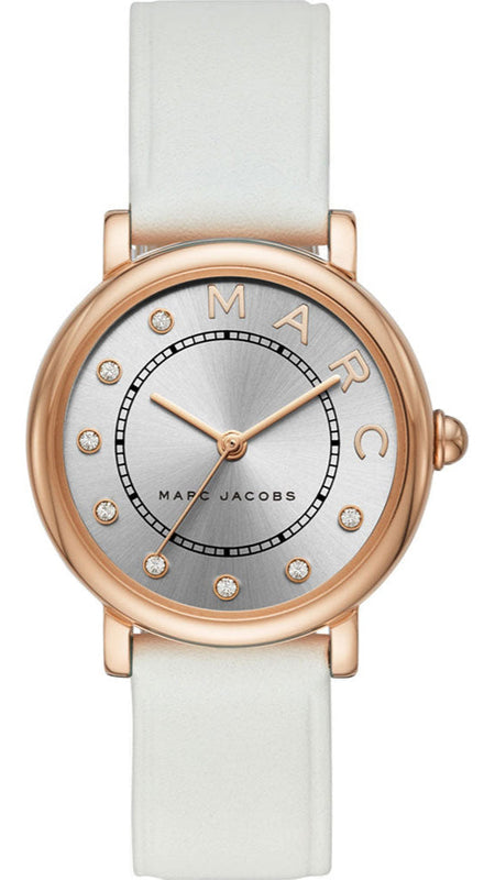 Marc Jacobs Roxy Silver Dial White Leather Strap Watch for Women - MJ1634 Buy Now By Marc Jacobs