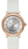 Marc Jacobs Roxy Silver Dial White Leather Strap Watch for Women - MJ1634 Buy Now By Marc Jacobs