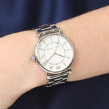 Marc Jacobs Roxy White Dial Silver Steel Strap Watch for Women - MJ3521 Buy Now By Marc Jacobs