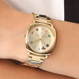Marc Jacobs Mandy Gold Dial Gold Steel Strap Watch for Women - MJ3549 Buy Now By Marc Jacobs