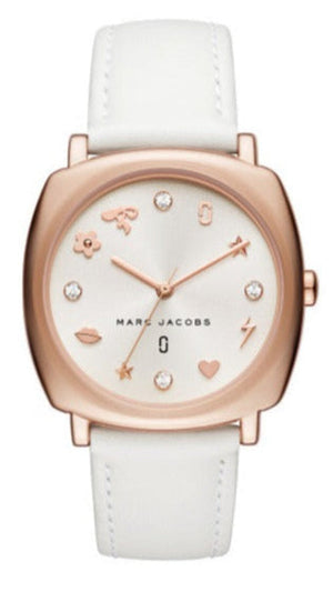 Marc Jacobs Mandy White Dial White Leather Strap Watch for Women - MJ8678 Buy Now By Marc Jacobs