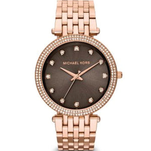 Michael Kors Darci Brown Dial Rose Gold Stainless Steel Strap Watch for Women - MK3217 Buy Now By Michael Kors