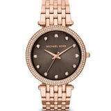 Michael Kors Darci Brown Dial Rose Gold Stainless Steel Strap Watch for Women - MK3217 Buy Now By Michael Kors