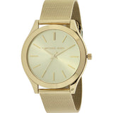 Michael Kors Slim Runway Champagne Dial Gold Mesh Bracelet Watch for Women - MK3282 Buy Now By Michael Kors