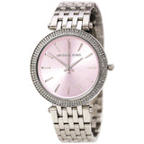 Michael Kors Darci Crystal Pink Dial Silver Stainless Steel Strap Watch for Women - MK3352 Buy Now By Michael Kors