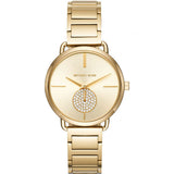 Michael Kors Portia Gold Dial Gold Steel Strap Watch for Women - MK3639 Buy Now By Michael Kors