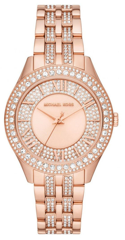 Michael Kors Harlowe Rose Gold Dial Rose Gold Steel Strap Watch For Women - MK4710 Buy Now By Michael Kors
