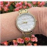 Michael Kors Pyper Three Hand White Dial Gold Steel Strap Watch For Women - MK4666 Buy Now By Michael Kors