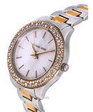 Michael Kors Liliane Quartz Mother of Pearl White Dial Two Tone Steel Strap Watch For Women - MK1048 Buy Now By Michael Kors