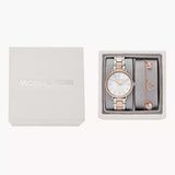 Michael Kors Pyper Quartz Mother of Pearl White Dial Two Tone Steel Strap Watch For Women - MK1066 Buy Now By Michael Kors