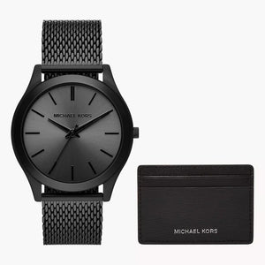 Michael Kors Runway Three-Hand Black Dial Black Mesh Strap Watch for Men - MK1085 Buy Now By Michael Kors