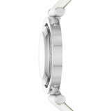 Michael Kors Averi Silver Dial White Leather Strap Watch for Women - MK2524 Buy Now By Michael Kors