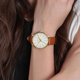 Michael Kors Pyper Quartz Silver Dial Brown Leather Watch For Women - MK2740 Buy Now By Michael Kors