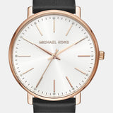 Michael Kors Pyper Quartz White Dial Black Leather Strap Watch For Women - MK2834 Buy Now By Michael Kors
