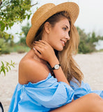 Michael Kors Pyper Three Hand White Dial Black Leather Strap Watch For Women - MK2835 Buy Now By Michael Kors