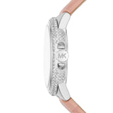 Michael Kors Camille Three-Hand Crystals White Dial Pink Leather Strap Watch for Women - MK2963 Buy Now By Michael Kors